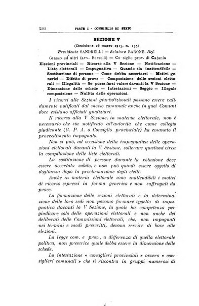 La giustizia amministrativa raccolta di decisioni e pareri del Consiglio di Stato, decisioni della Corte dei conti, sentenze della Cassazione di Roma, e decisioni delle Giunte provinciali amministrative