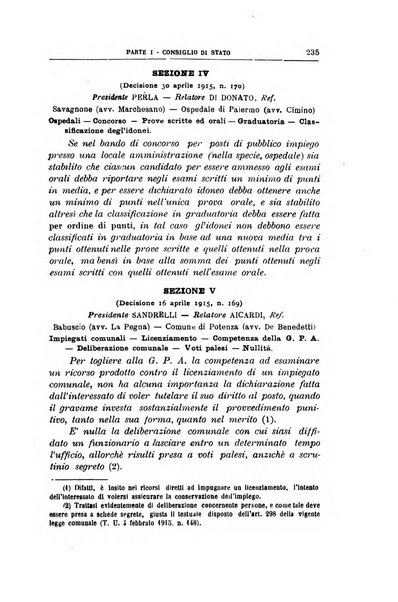 La giustizia amministrativa raccolta di decisioni e pareri del Consiglio di Stato, decisioni della Corte dei conti, sentenze della Cassazione di Roma, e decisioni delle Giunte provinciali amministrative