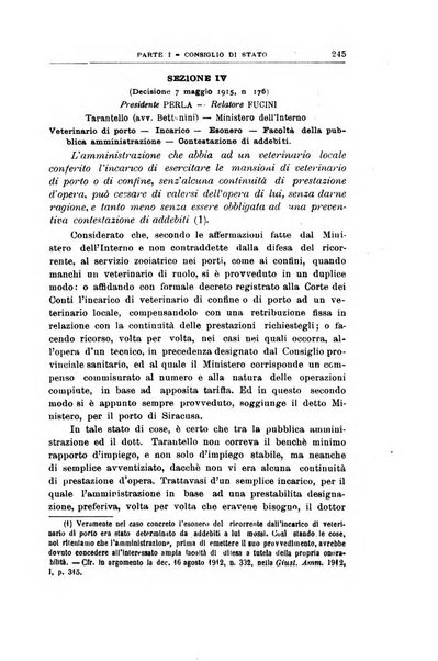 La giustizia amministrativa raccolta di decisioni e pareri del Consiglio di Stato, decisioni della Corte dei conti, sentenze della Cassazione di Roma, e decisioni delle Giunte provinciali amministrative