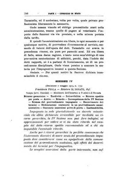 La giustizia amministrativa raccolta di decisioni e pareri del Consiglio di Stato, decisioni della Corte dei conti, sentenze della Cassazione di Roma, e decisioni delle Giunte provinciali amministrative