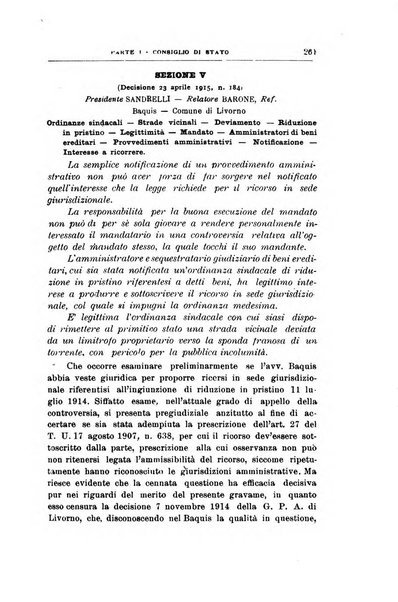 La giustizia amministrativa raccolta di decisioni e pareri del Consiglio di Stato, decisioni della Corte dei conti, sentenze della Cassazione di Roma, e decisioni delle Giunte provinciali amministrative