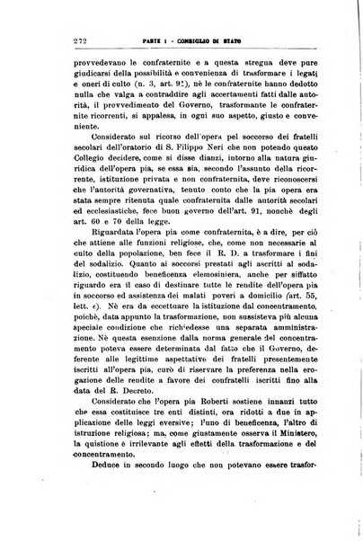 La giustizia amministrativa raccolta di decisioni e pareri del Consiglio di Stato, decisioni della Corte dei conti, sentenze della Cassazione di Roma, e decisioni delle Giunte provinciali amministrative