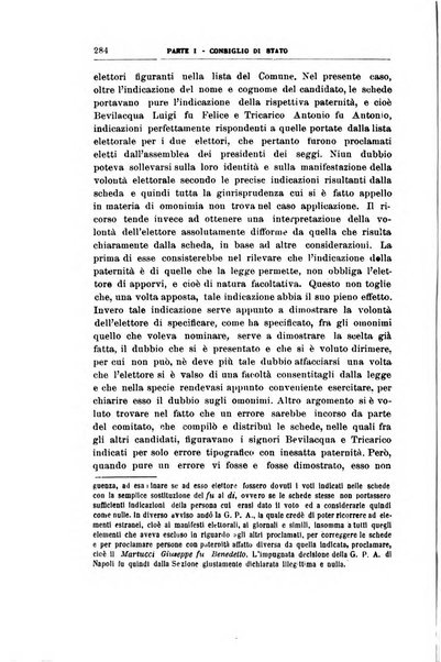 La giustizia amministrativa raccolta di decisioni e pareri del Consiglio di Stato, decisioni della Corte dei conti, sentenze della Cassazione di Roma, e decisioni delle Giunte provinciali amministrative