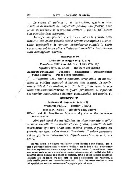 La giustizia amministrativa raccolta di decisioni e pareri del Consiglio di Stato, decisioni della Corte dei conti, sentenze della Cassazione di Roma, e decisioni delle Giunte provinciali amministrative