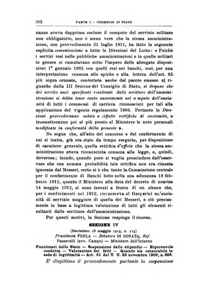 La giustizia amministrativa raccolta di decisioni e pareri del Consiglio di Stato, decisioni della Corte dei conti, sentenze della Cassazione di Roma, e decisioni delle Giunte provinciali amministrative