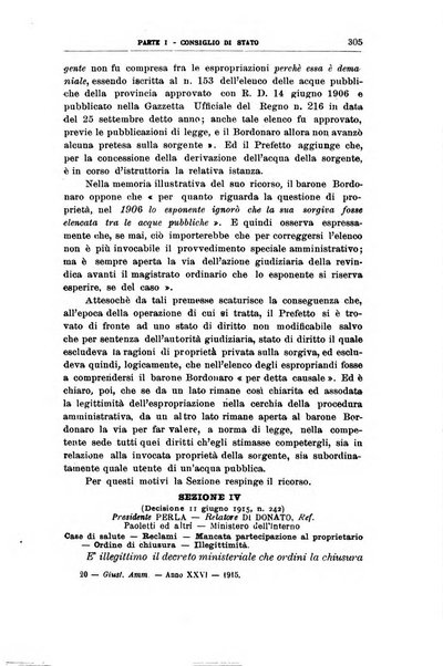 La giustizia amministrativa raccolta di decisioni e pareri del Consiglio di Stato, decisioni della Corte dei conti, sentenze della Cassazione di Roma, e decisioni delle Giunte provinciali amministrative