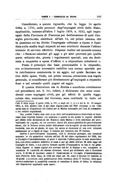 La giustizia amministrativa raccolta di decisioni e pareri del Consiglio di Stato, decisioni della Corte dei conti, sentenze della Cassazione di Roma, e decisioni delle Giunte provinciali amministrative