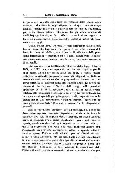 La giustizia amministrativa raccolta di decisioni e pareri del Consiglio di Stato, decisioni della Corte dei conti, sentenze della Cassazione di Roma, e decisioni delle Giunte provinciali amministrative