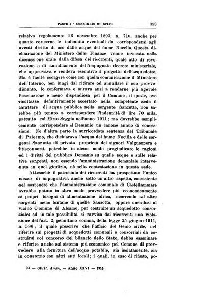 La giustizia amministrativa raccolta di decisioni e pareri del Consiglio di Stato, decisioni della Corte dei conti, sentenze della Cassazione di Roma, e decisioni delle Giunte provinciali amministrative