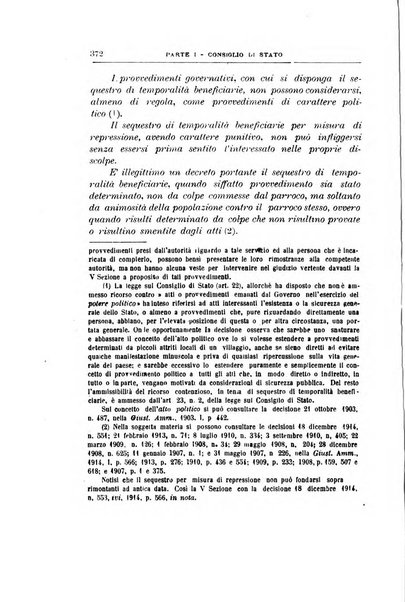 La giustizia amministrativa raccolta di decisioni e pareri del Consiglio di Stato, decisioni della Corte dei conti, sentenze della Cassazione di Roma, e decisioni delle Giunte provinciali amministrative