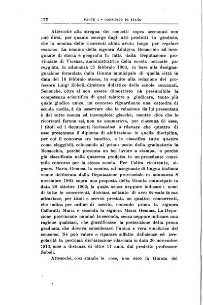 La giustizia amministrativa raccolta di decisioni e pareri del Consiglio di Stato, decisioni della Corte dei conti, sentenze della Cassazione di Roma, e decisioni delle Giunte provinciali amministrative