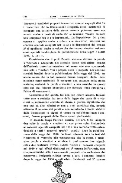 La giustizia amministrativa raccolta di decisioni e pareri del Consiglio di Stato, decisioni della Corte dei conti, sentenze della Cassazione di Roma, e decisioni delle Giunte provinciali amministrative