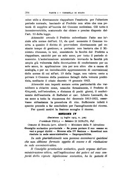 La giustizia amministrativa raccolta di decisioni e pareri del Consiglio di Stato, decisioni della Corte dei conti, sentenze della Cassazione di Roma, e decisioni delle Giunte provinciali amministrative