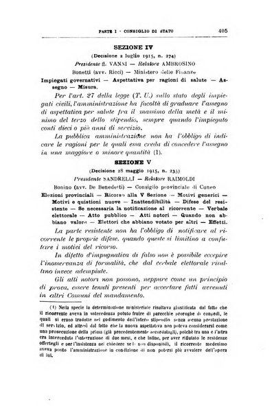 La giustizia amministrativa raccolta di decisioni e pareri del Consiglio di Stato, decisioni della Corte dei conti, sentenze della Cassazione di Roma, e decisioni delle Giunte provinciali amministrative