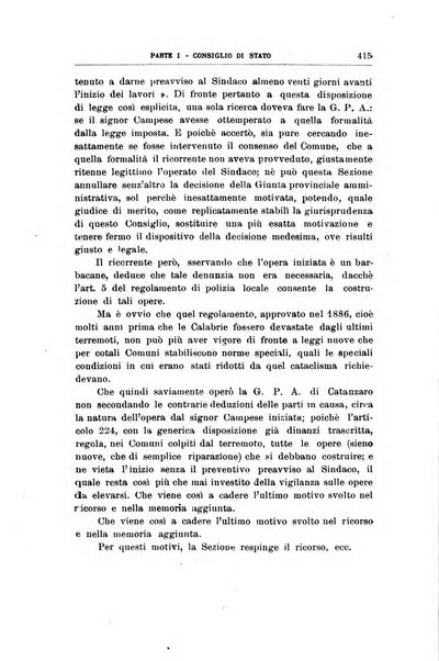 La giustizia amministrativa raccolta di decisioni e pareri del Consiglio di Stato, decisioni della Corte dei conti, sentenze della Cassazione di Roma, e decisioni delle Giunte provinciali amministrative