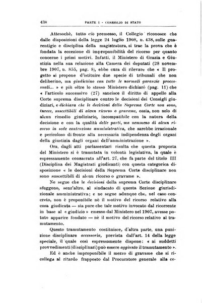 La giustizia amministrativa raccolta di decisioni e pareri del Consiglio di Stato, decisioni della Corte dei conti, sentenze della Cassazione di Roma, e decisioni delle Giunte provinciali amministrative