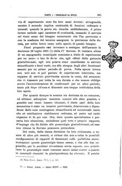 La giustizia amministrativa raccolta di decisioni e pareri del Consiglio di Stato, decisioni della Corte dei conti, sentenze della Cassazione di Roma, e decisioni delle Giunte provinciali amministrative