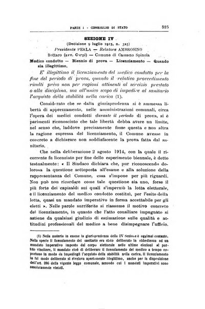 La giustizia amministrativa raccolta di decisioni e pareri del Consiglio di Stato, decisioni della Corte dei conti, sentenze della Cassazione di Roma, e decisioni delle Giunte provinciali amministrative