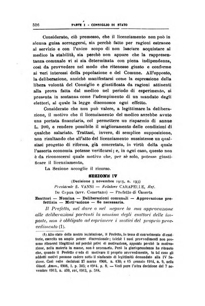 La giustizia amministrativa raccolta di decisioni e pareri del Consiglio di Stato, decisioni della Corte dei conti, sentenze della Cassazione di Roma, e decisioni delle Giunte provinciali amministrative