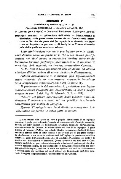 La giustizia amministrativa raccolta di decisioni e pareri del Consiglio di Stato, decisioni della Corte dei conti, sentenze della Cassazione di Roma, e decisioni delle Giunte provinciali amministrative