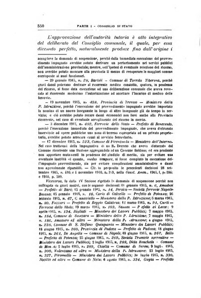 La giustizia amministrativa raccolta di decisioni e pareri del Consiglio di Stato, decisioni della Corte dei conti, sentenze della Cassazione di Roma, e decisioni delle Giunte provinciali amministrative