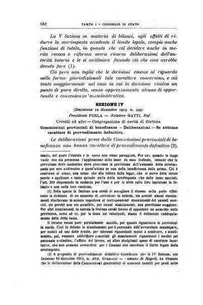 La giustizia amministrativa raccolta di decisioni e pareri del Consiglio di Stato, decisioni della Corte dei conti, sentenze della Cassazione di Roma, e decisioni delle Giunte provinciali amministrative