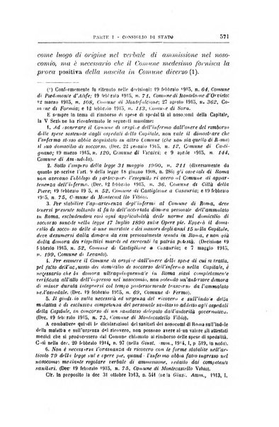 La giustizia amministrativa raccolta di decisioni e pareri del Consiglio di Stato, decisioni della Corte dei conti, sentenze della Cassazione di Roma, e decisioni delle Giunte provinciali amministrative