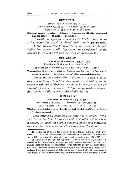 La giustizia amministrativa raccolta di decisioni e pareri del Consiglio di Stato, decisioni della Corte dei conti, sentenze della Cassazione di Roma, e decisioni delle Giunte provinciali amministrative