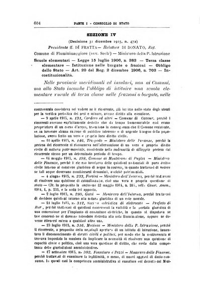 La giustizia amministrativa raccolta di decisioni e pareri del Consiglio di Stato, decisioni della Corte dei conti, sentenze della Cassazione di Roma, e decisioni delle Giunte provinciali amministrative