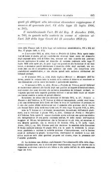 La giustizia amministrativa raccolta di decisioni e pareri del Consiglio di Stato, decisioni della Corte dei conti, sentenze della Cassazione di Roma, e decisioni delle Giunte provinciali amministrative