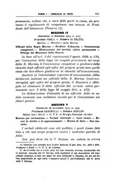 La giustizia amministrativa raccolta di decisioni e pareri del Consiglio di Stato, decisioni della Corte dei conti, sentenze della Cassazione di Roma, e decisioni delle Giunte provinciali amministrative