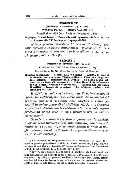 La giustizia amministrativa raccolta di decisioni e pareri del Consiglio di Stato, decisioni della Corte dei conti, sentenze della Cassazione di Roma, e decisioni delle Giunte provinciali amministrative