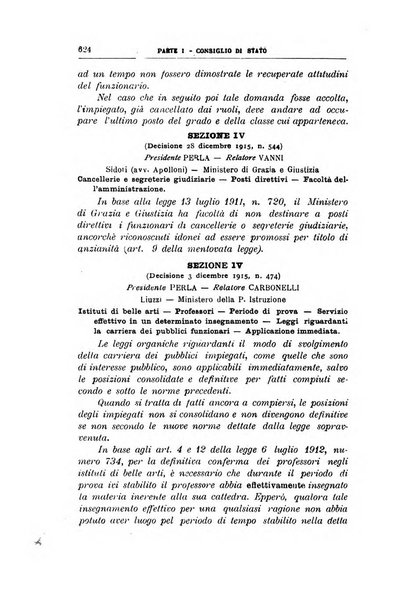 La giustizia amministrativa raccolta di decisioni e pareri del Consiglio di Stato, decisioni della Corte dei conti, sentenze della Cassazione di Roma, e decisioni delle Giunte provinciali amministrative