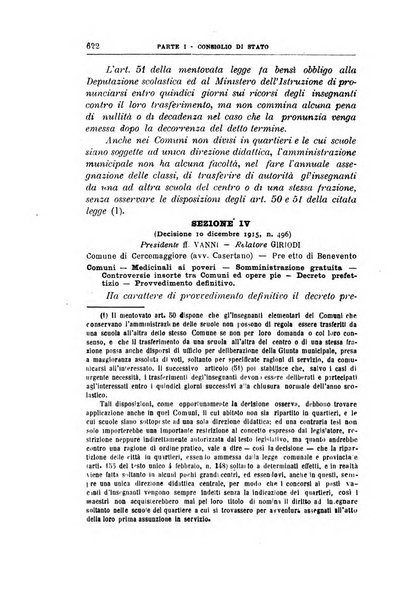 La giustizia amministrativa raccolta di decisioni e pareri del Consiglio di Stato, decisioni della Corte dei conti, sentenze della Cassazione di Roma, e decisioni delle Giunte provinciali amministrative