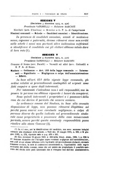 La giustizia amministrativa raccolta di decisioni e pareri del Consiglio di Stato, decisioni della Corte dei conti, sentenze della Cassazione di Roma, e decisioni delle Giunte provinciali amministrative