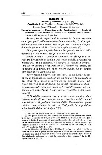 La giustizia amministrativa raccolta di decisioni e pareri del Consiglio di Stato, decisioni della Corte dei conti, sentenze della Cassazione di Roma, e decisioni delle Giunte provinciali amministrative