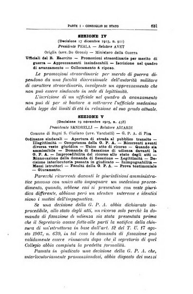 La giustizia amministrativa raccolta di decisioni e pareri del Consiglio di Stato, decisioni della Corte dei conti, sentenze della Cassazione di Roma, e decisioni delle Giunte provinciali amministrative