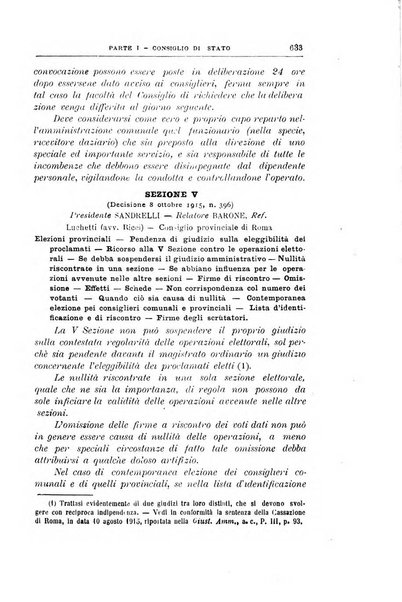 La giustizia amministrativa raccolta di decisioni e pareri del Consiglio di Stato, decisioni della Corte dei conti, sentenze della Cassazione di Roma, e decisioni delle Giunte provinciali amministrative