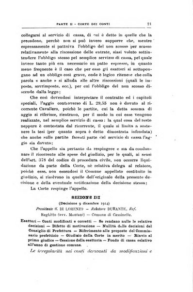 La giustizia amministrativa raccolta di decisioni e pareri del Consiglio di Stato, decisioni della Corte dei conti, sentenze della Cassazione di Roma, e decisioni delle Giunte provinciali amministrative