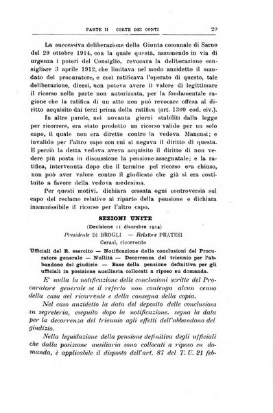 La giustizia amministrativa raccolta di decisioni e pareri del Consiglio di Stato, decisioni della Corte dei conti, sentenze della Cassazione di Roma, e decisioni delle Giunte provinciali amministrative