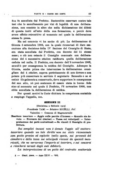 La giustizia amministrativa raccolta di decisioni e pareri del Consiglio di Stato, decisioni della Corte dei conti, sentenze della Cassazione di Roma, e decisioni delle Giunte provinciali amministrative