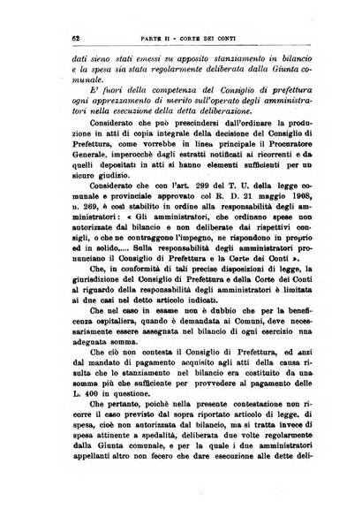 La giustizia amministrativa raccolta di decisioni e pareri del Consiglio di Stato, decisioni della Corte dei conti, sentenze della Cassazione di Roma, e decisioni delle Giunte provinciali amministrative