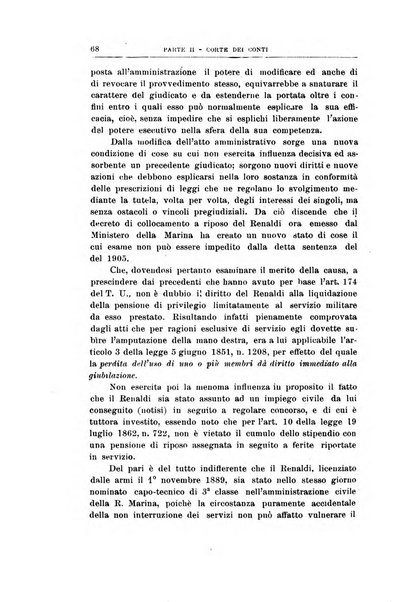 La giustizia amministrativa raccolta di decisioni e pareri del Consiglio di Stato, decisioni della Corte dei conti, sentenze della Cassazione di Roma, e decisioni delle Giunte provinciali amministrative