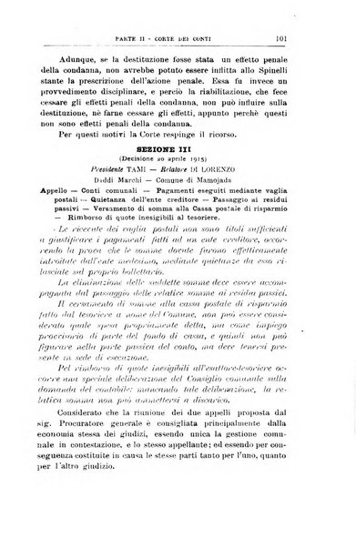 La giustizia amministrativa raccolta di decisioni e pareri del Consiglio di Stato, decisioni della Corte dei conti, sentenze della Cassazione di Roma, e decisioni delle Giunte provinciali amministrative