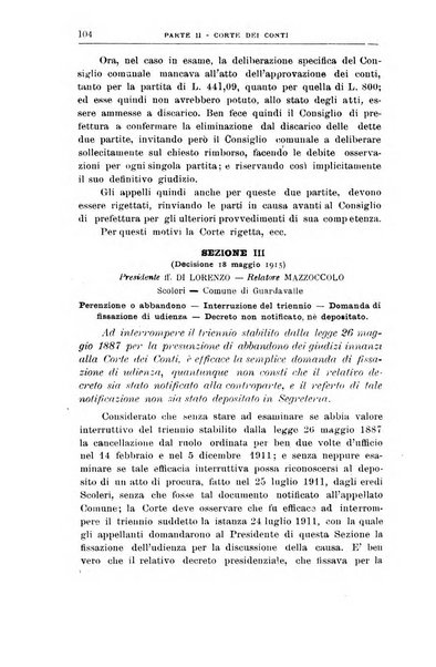 La giustizia amministrativa raccolta di decisioni e pareri del Consiglio di Stato, decisioni della Corte dei conti, sentenze della Cassazione di Roma, e decisioni delle Giunte provinciali amministrative