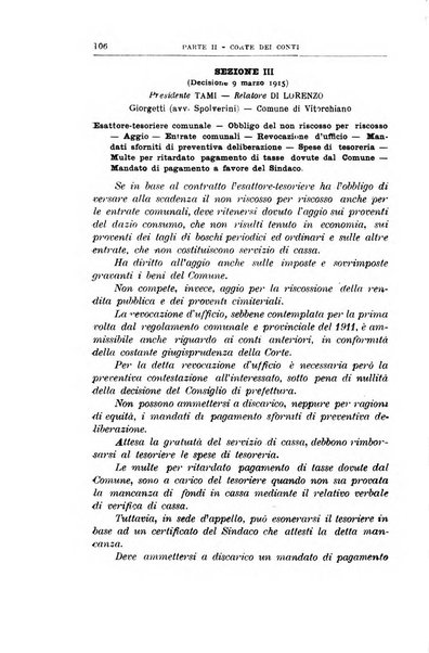 La giustizia amministrativa raccolta di decisioni e pareri del Consiglio di Stato, decisioni della Corte dei conti, sentenze della Cassazione di Roma, e decisioni delle Giunte provinciali amministrative