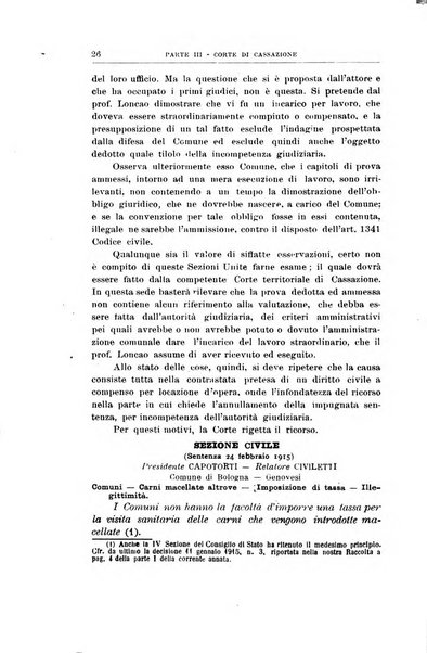 La giustizia amministrativa raccolta di decisioni e pareri del Consiglio di Stato, decisioni della Corte dei conti, sentenze della Cassazione di Roma, e decisioni delle Giunte provinciali amministrative