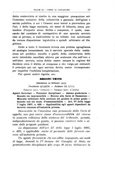 La giustizia amministrativa raccolta di decisioni e pareri del Consiglio di Stato, decisioni della Corte dei conti, sentenze della Cassazione di Roma, e decisioni delle Giunte provinciali amministrative