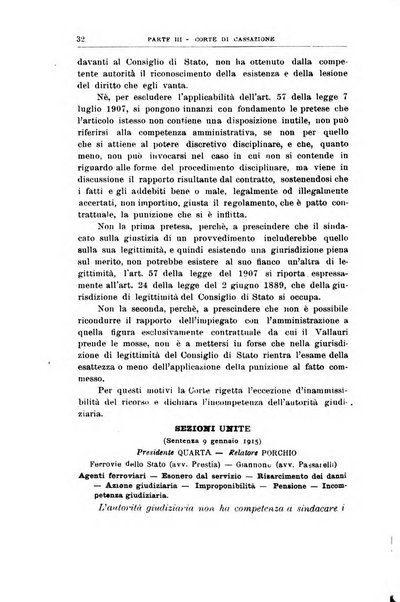 La giustizia amministrativa raccolta di decisioni e pareri del Consiglio di Stato, decisioni della Corte dei conti, sentenze della Cassazione di Roma, e decisioni delle Giunte provinciali amministrative