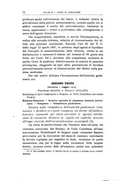 La giustizia amministrativa raccolta di decisioni e pareri del Consiglio di Stato, decisioni della Corte dei conti, sentenze della Cassazione di Roma, e decisioni delle Giunte provinciali amministrative